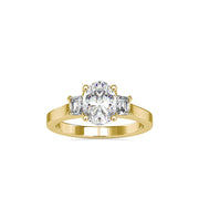 Aurora Oval Square Melody Ring-Dileti