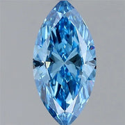 1.00ct Marquise Lab Grown Diamond (Colour Fancy Vivid Blue, Clarity VS1, IGI Certified)