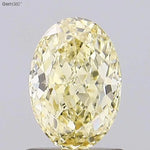 1.05ct Oval Lab Grown Diamond (Colour Fancy Yellow, Clarity VVS2, IGI Certified)