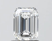 1.10ct Emerald Lab Grown Diamond (Colour D, Clarity IF, IGI Certified)