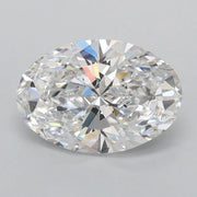 1.50ct Oval Lab Grown Diamond (Colour D, Clarity FL, IGI Certified)