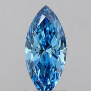 1.51ct Marquise Lab Grown Diamond (Colour Fancy Vivid Blue, Clarity VS1, IGI Certified)