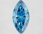 1.83ct Marquise Lab Grown Diamond (Colour Fancy Vivid Blue, Clarity VVS2, IGI Certified)