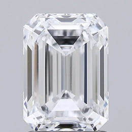 1.92ct Emerald Lab Grown Diamond (Colour D, Clarity IF, IGI Certified)
