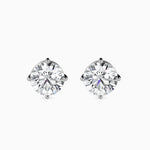 Federica Solitaire Round Earrings-Dileti
