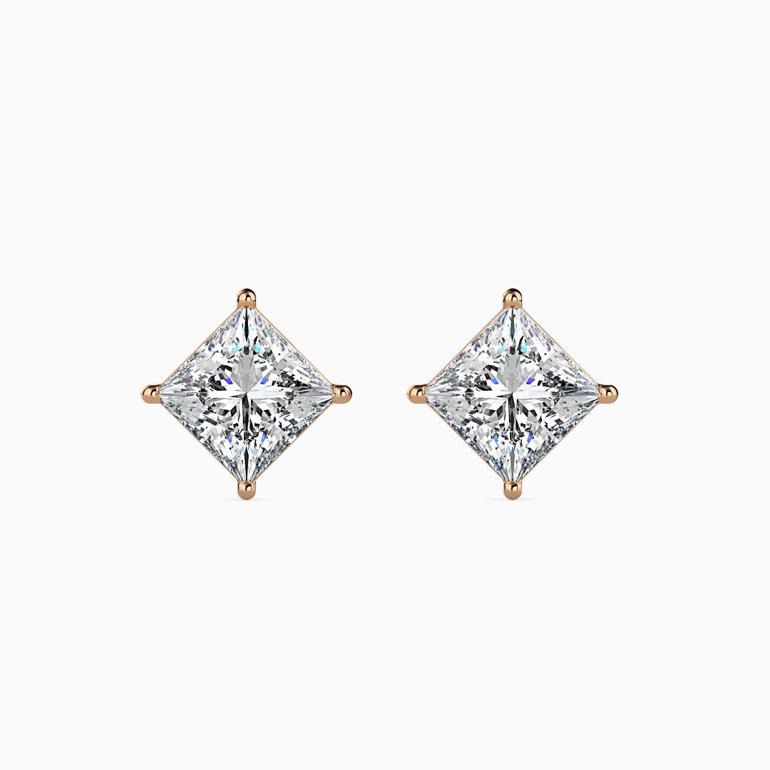 Kate Solitaire Princess Earrings