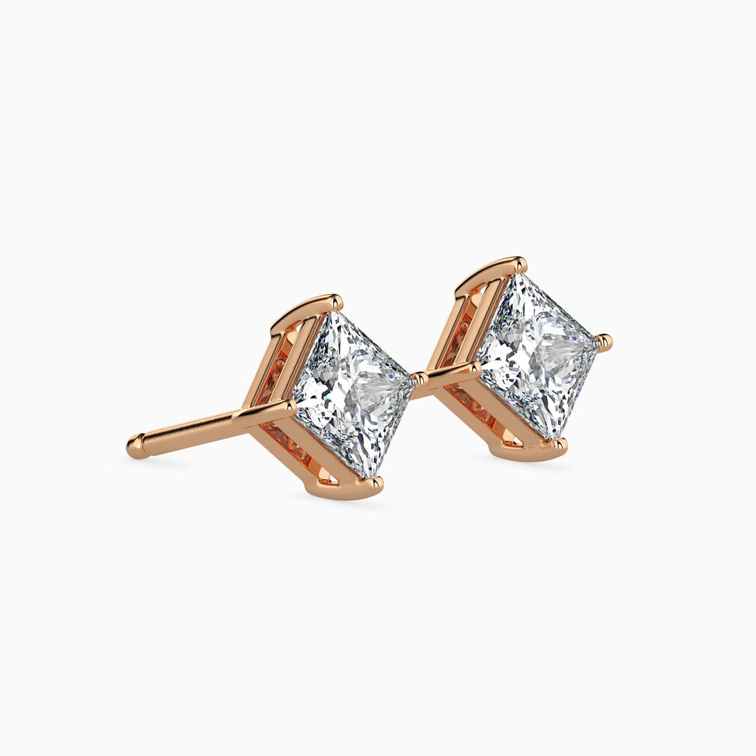 Kate Solitaire Princess Earrings