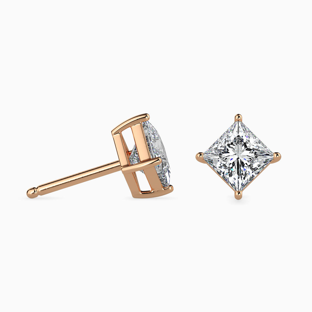 Kate Solitaire Princess Earrings