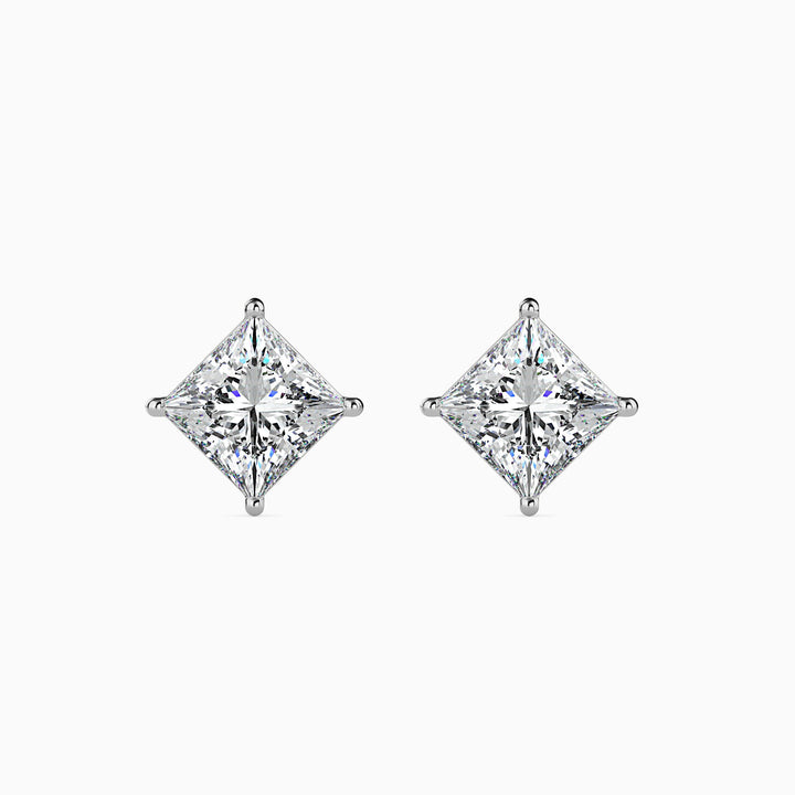 Kate Solitaire Princess Earrings