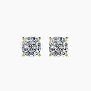 Claire Solitaire Cushion Earrings-Dileti