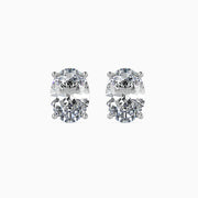 Beatrice Solitaire Oval Earrings-Dileti