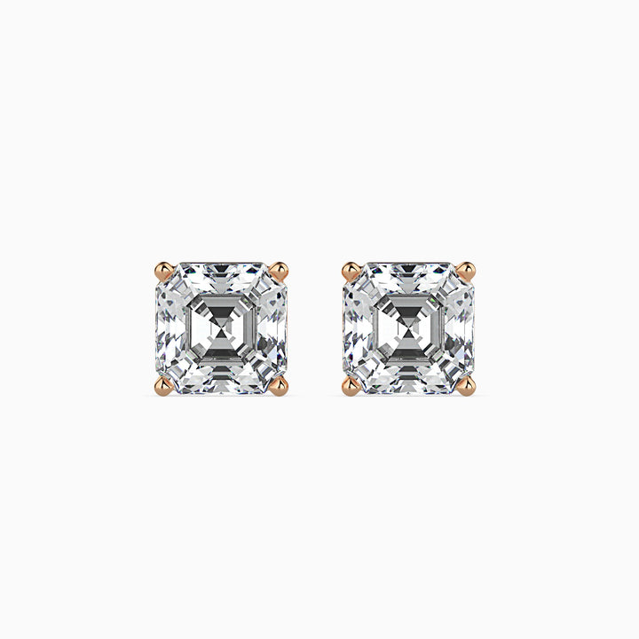 Giulia Solitaire Asscher Earrings