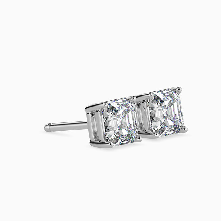 Giulia Solitaire Asscher Earrings