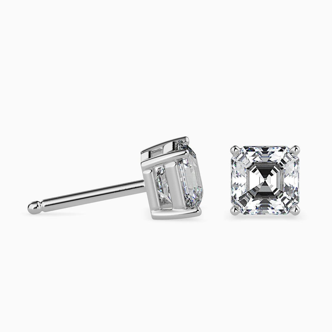 Giulia Solitaire Asscher Earrings