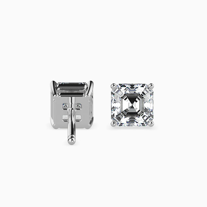 Giulia Solitaire Asscher Earrings