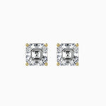 Giulia Solitaire Asscher Earrings-Dileti