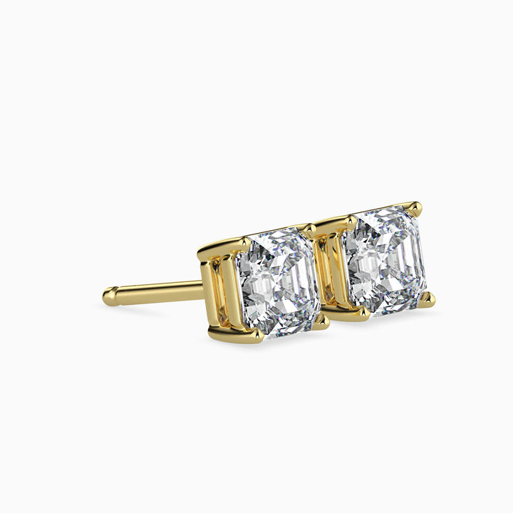 Giulia Solitaire Asscher Earrings