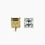 Giulia Solitaire Asscher Earrings-Dileti