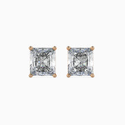 Jacqueline Solitaire Radiant Earrings-Dileti