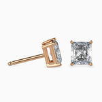 Jacqueline Solitaire Radiant Earrings-Dileti