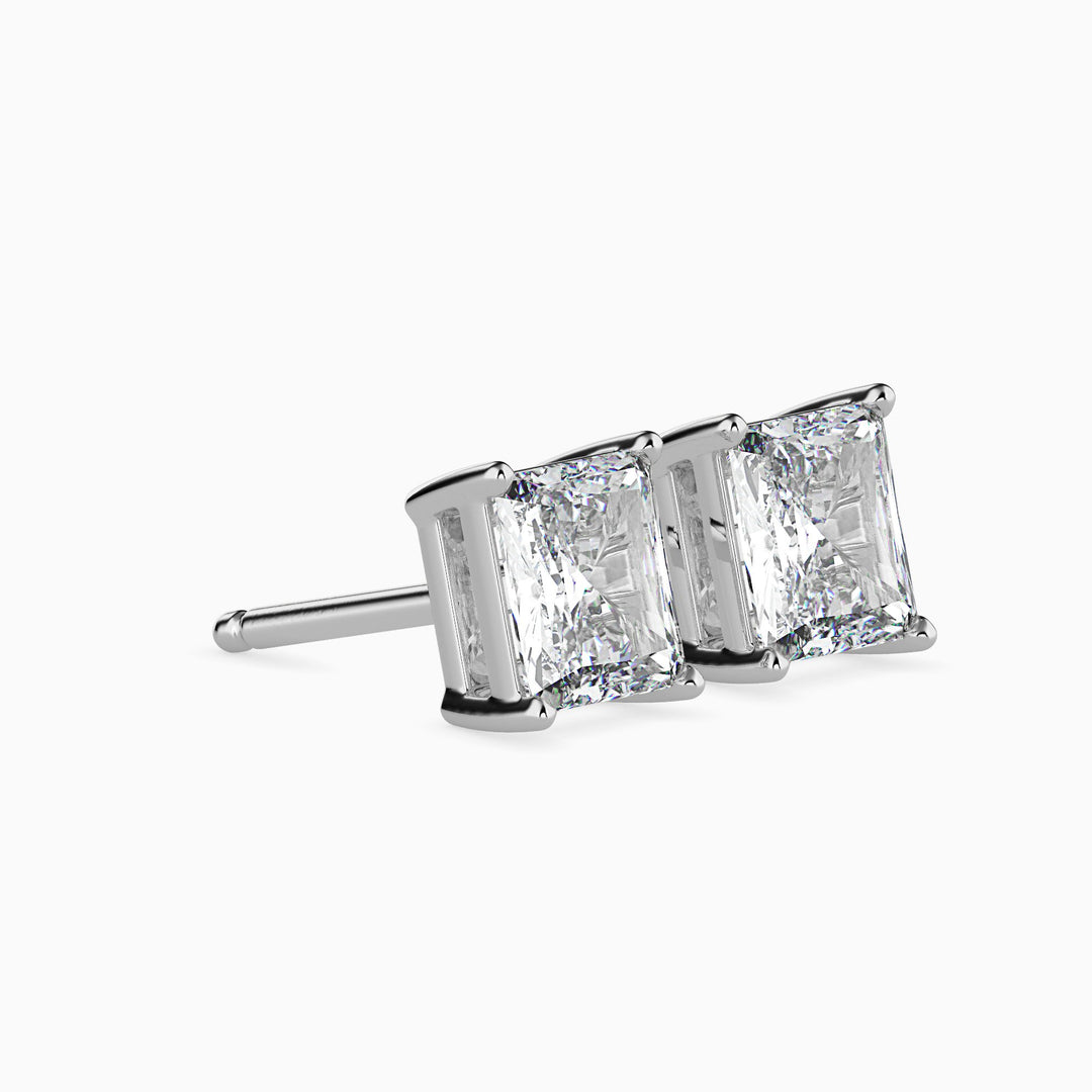 Jacqueline Solitaire Radiant Earrings