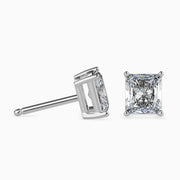 Jacqueline Solitaire Radiant Earrings-Dileti