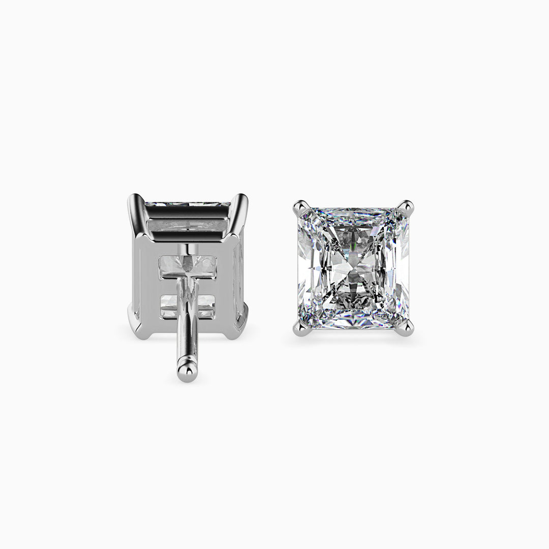 Jacqueline Solitaire Radiant Earrings