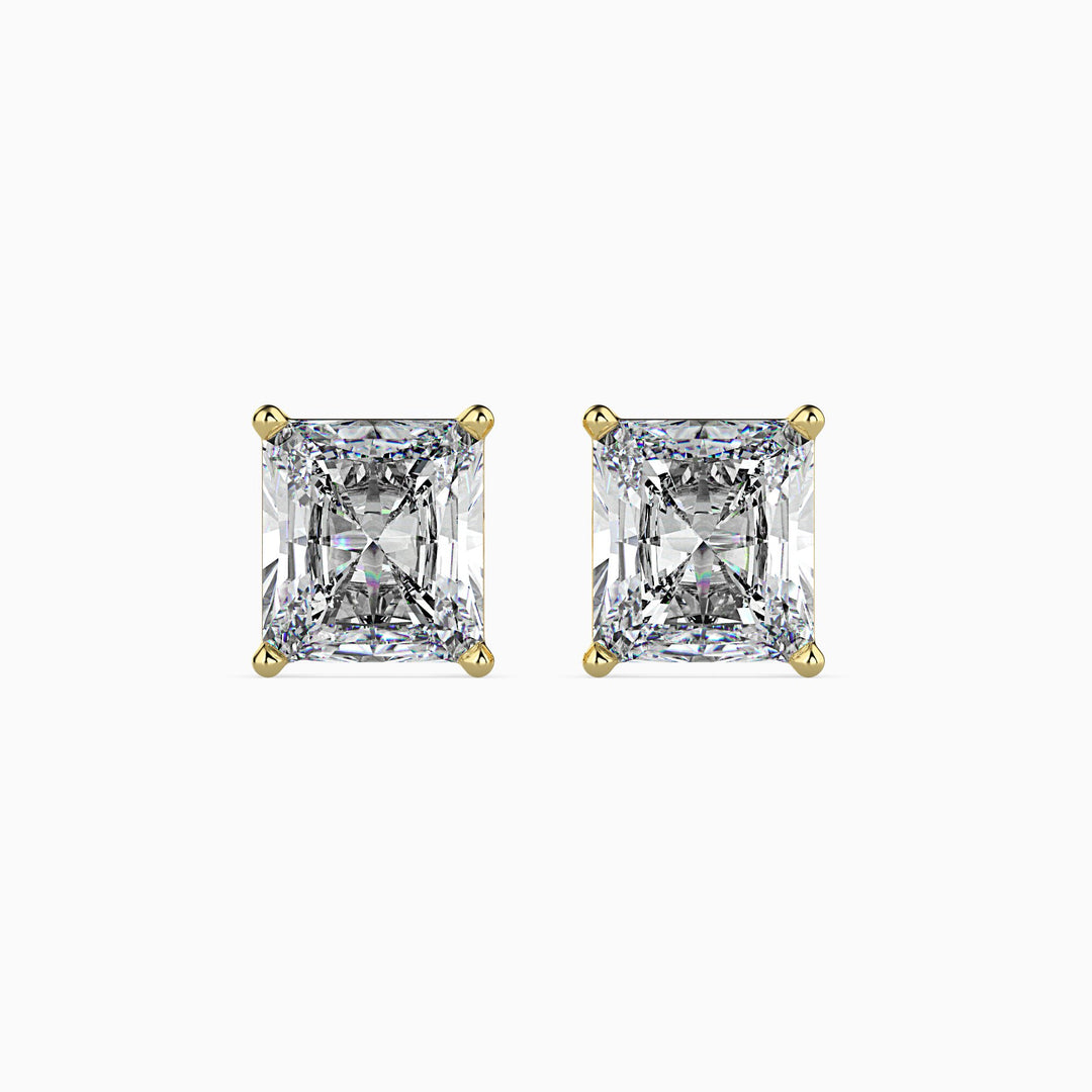 Jacqueline Solitaire Radiant Earrings