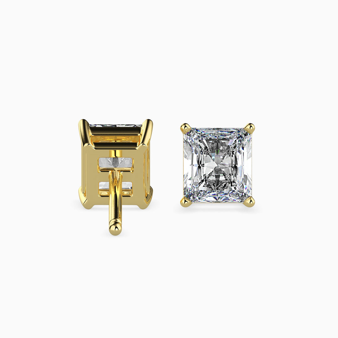 Jacqueline Solitaire Radiant Earrings