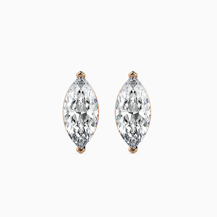 Charlotte Solitaire Marquise Earrings