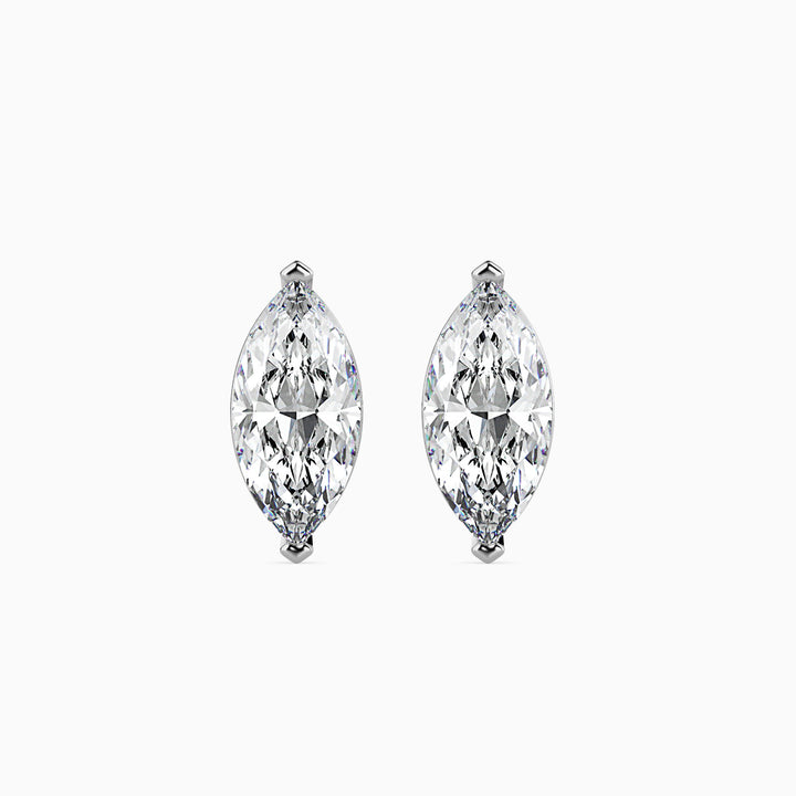 Charlotte Solitaire Marquise Earrings