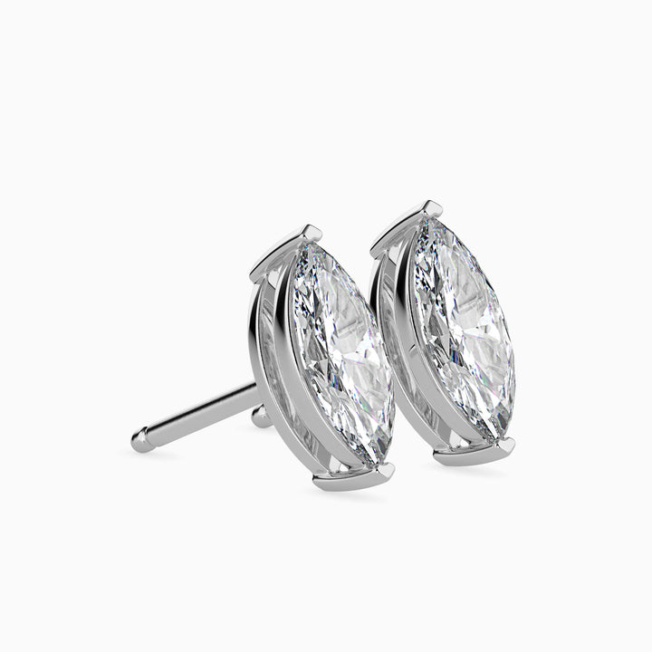 Charlotte Solitaire Marquise Earrings