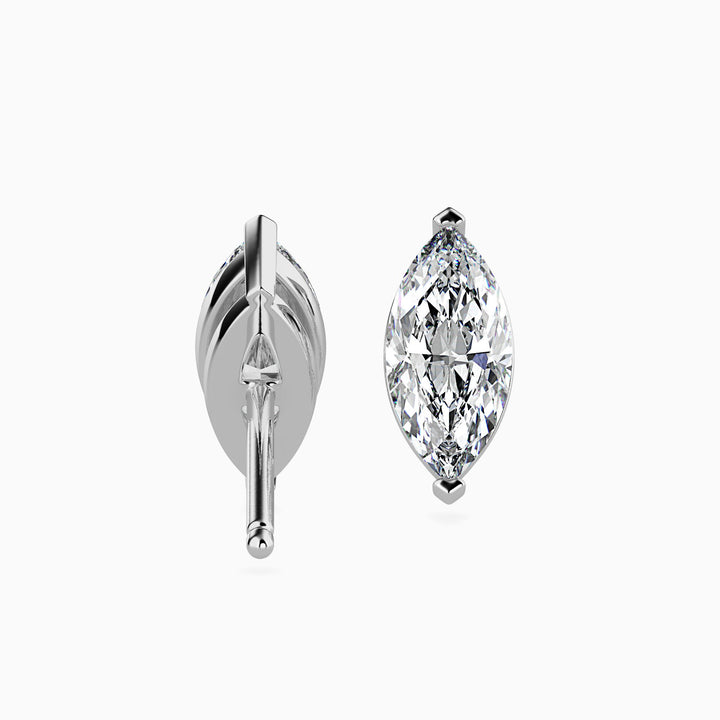 Charlotte Solitaire Marquise Earrings