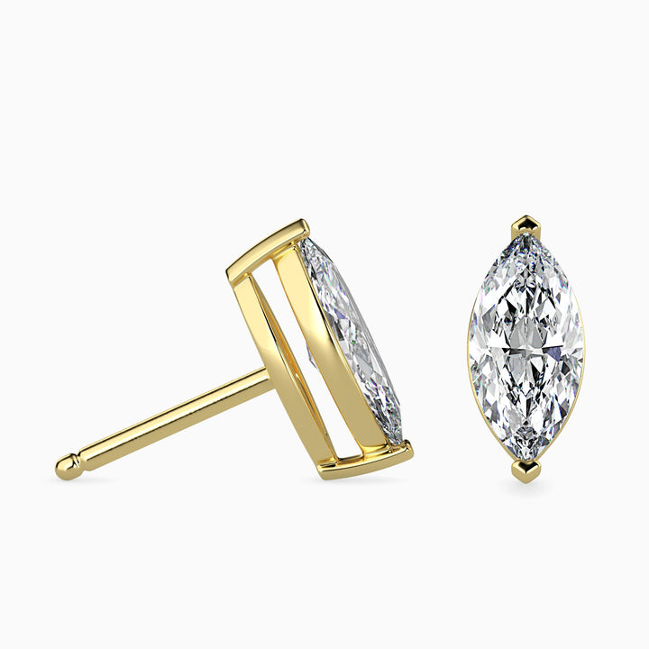 Charlotte Solitaire Marquise Earrings