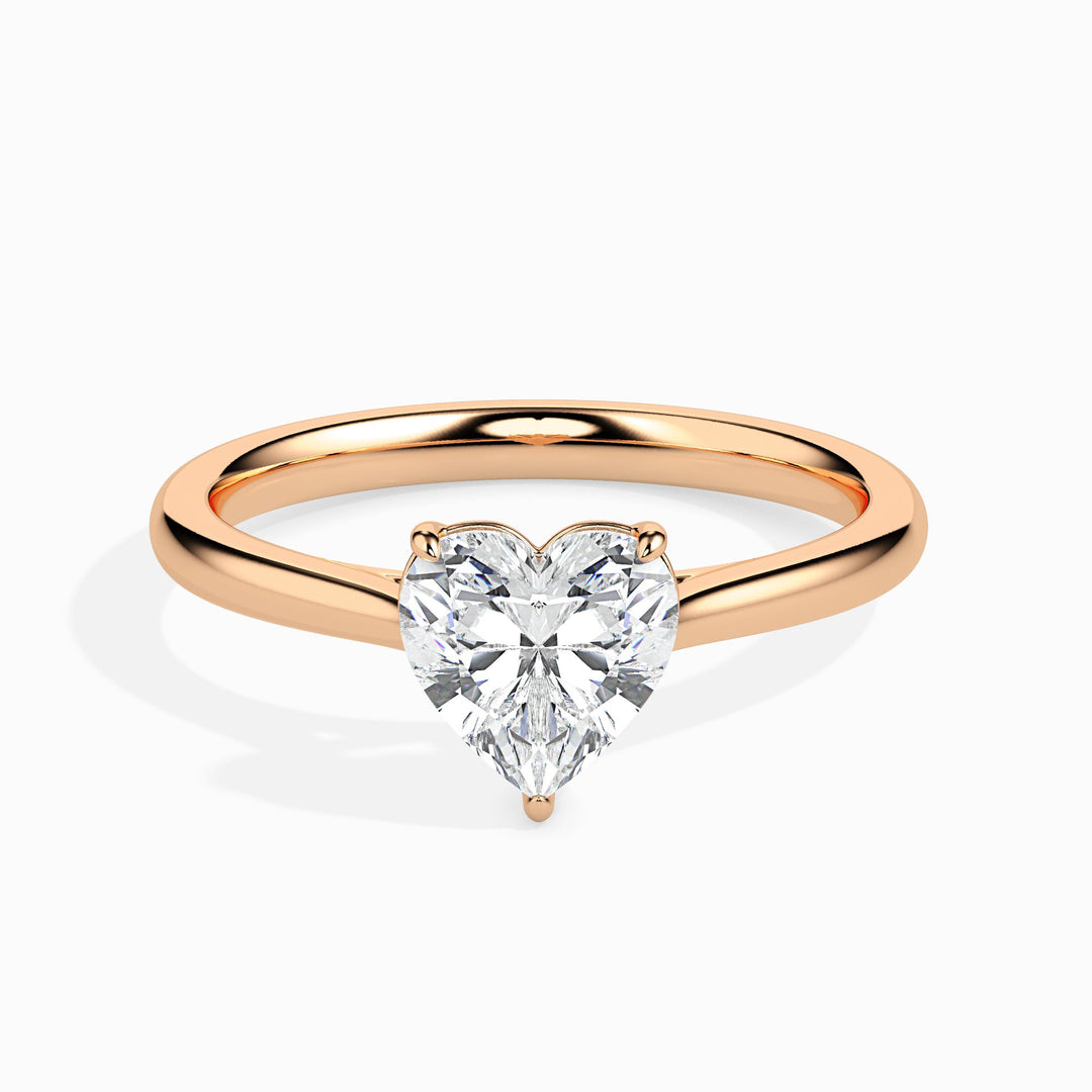 Olfea Solitaire Heart Ring