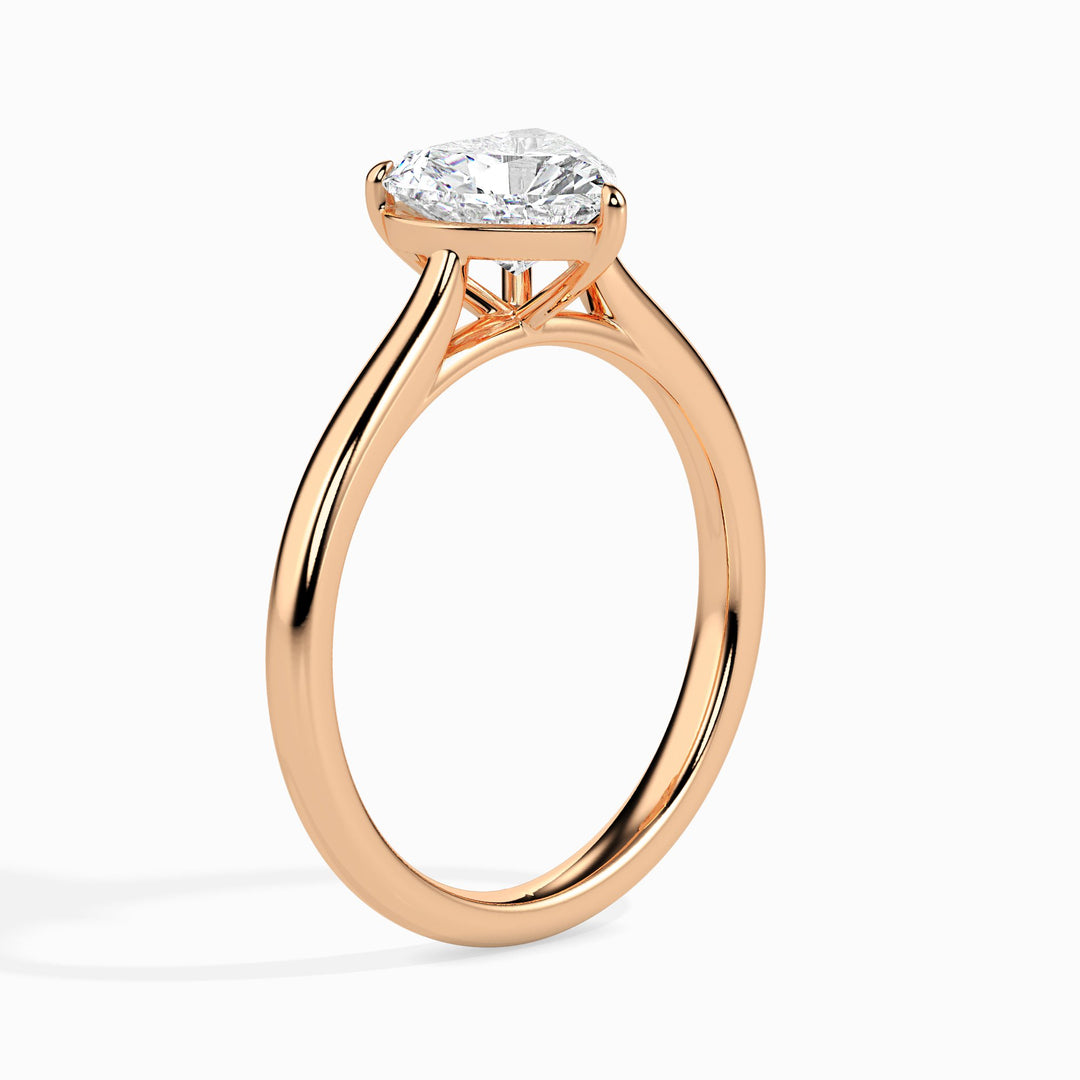 Olfea Solitaire Heart Ring