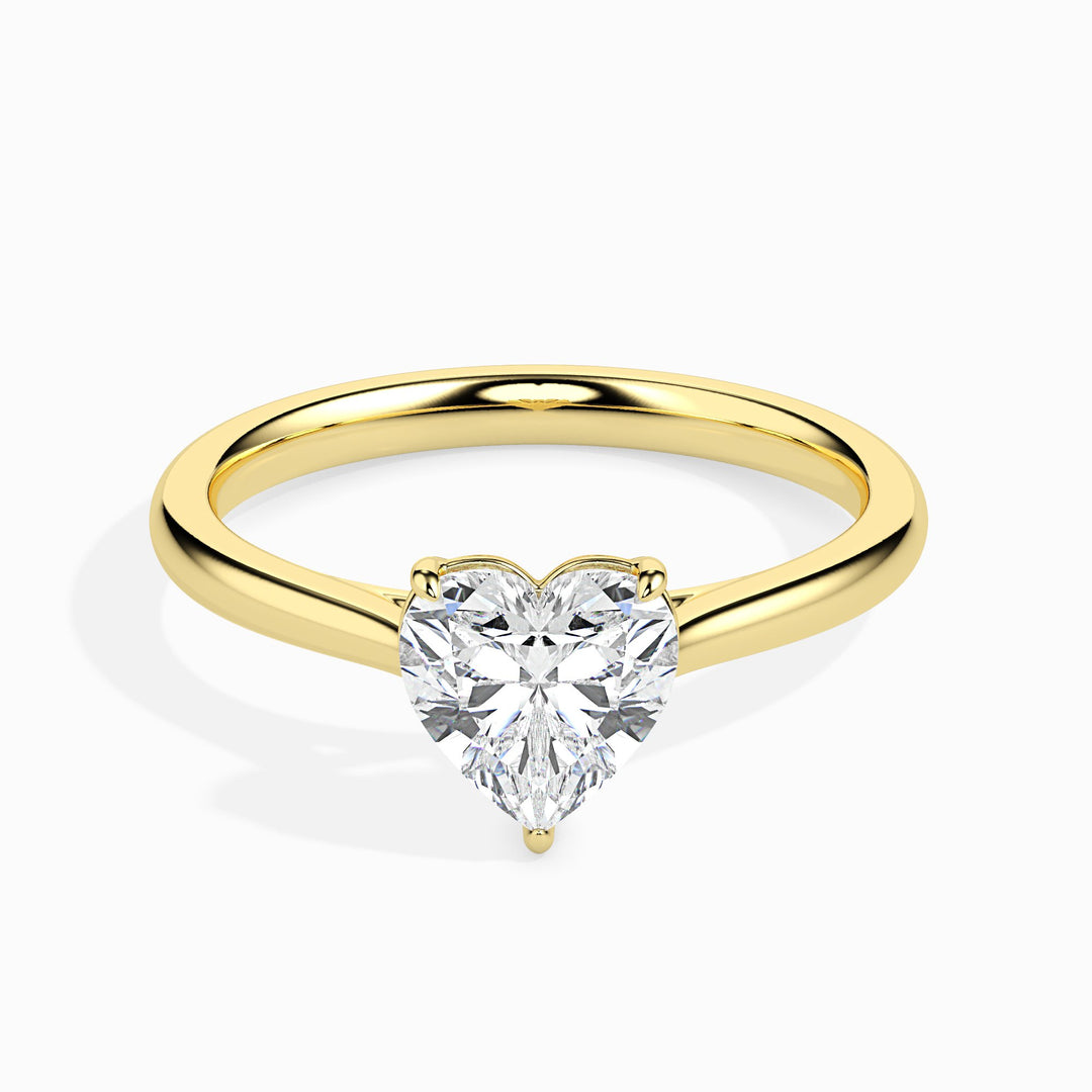 Olfea Solitaire Heart Ring