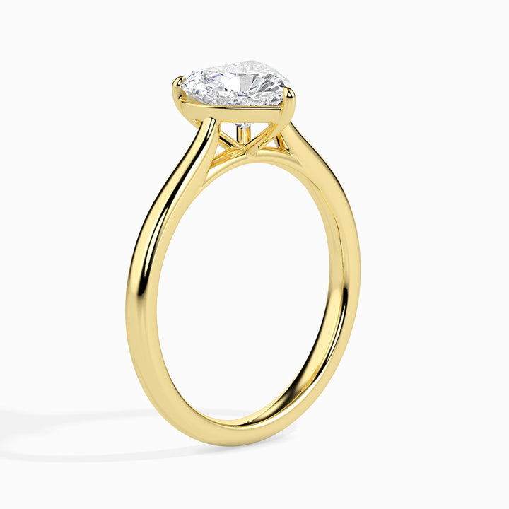 Olfea Solitaire Heart Ring