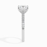 Lucrezia Solitaire Pave Princess Setting-Dileti