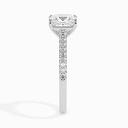 Lucrezia Solitaire Pave Princess Setting-Dileti