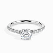 Nina Solitaire Pave Cushion Setting-Dileti