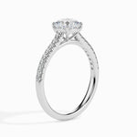 Nina Solitaire Pave Cushion Setting-Dileti