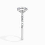 Olga Solitaire Pave Oval Setting-Dileti