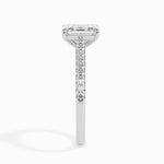 Daisy Solitaire Pave Radiant Setting-Dileti