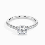 Alaia Solitaire Pave Asscher Setting-Dileti