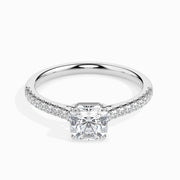 Alaia Solitaire Pave Asscher Setting-Dileti