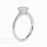 Alaia Solitaire Pave Asscher Setting-Dileti