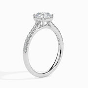 Alaia Solitaire Pave Asscher Setting-Dileti