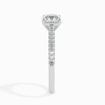 Alaia Solitaire Pave Asscher Setting-Dileti