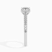 Alaia Solitaire Pave Asscher Setting-Dileti